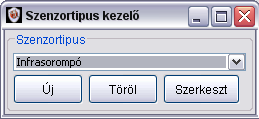 3.18 Objektum típusok Ebben az ablakban menedzselhetők az objektum típusok. Az új objektum felvételéhez nyomja meg az Új gombot és írja be az objektum típusát, majd kattintson az Ok gombra.