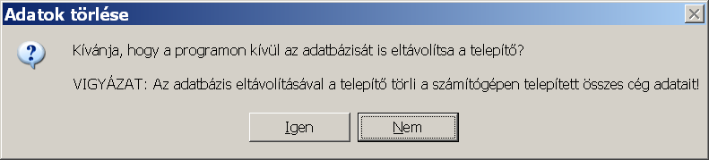 Ez esetben ellenőrizni kell a Start Beállítások/Vezérlőpult Felügyeleti eszközök Szolgáltatások között, hogy látható-e az SQL Szerver (MSSQL2005SOFTC) és állapota Elindítva.