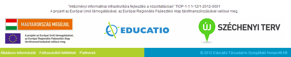 2. ENYIR ÁLTALÁNOS MŰKÖDÉSÉNEK LEÍRÁSA 2.1. A felület felépítése 2.1.1.Fejléc A fejléc tartalmazza az alkalmazás lgóját és a bejelentkezési infrmációs területet, aminek részletes leírása a bejelentkezés menüpntban lvasható.