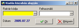 Bizonylatok kezelése Bizonylat felvitele, módosítása törlése 128. ábra Nincs kiszabás az adott dátumra Ha sikerült megfelelő napot megadnunk, akkor a program bekéri a (129.