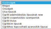 15. Az Ügyfélmodul kezelése A leírásban többször említettük, hogy az ügyfélállomány egy különálló adatbázisban található. Ennek elérése alrendszerként lehetséges, megfelelő jogosultság esetén.