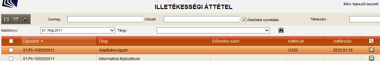 A lista megfelelő formátumának kiválasztása előtt lehetőségünk van a lista címének beállítására is: a Cím: felirat mögött a szöveg átírásával olyan lista nevet adhatunk, mely a mi keresési