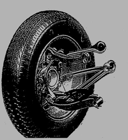 182 JÁRMŰVEK ÉS MOBIL GÉPEK I. A Mercedes soklengőrudas (multilink, mehlenker, raumlenker) Zomotor Ádám magyar mérnök tervezte 1983-ban.