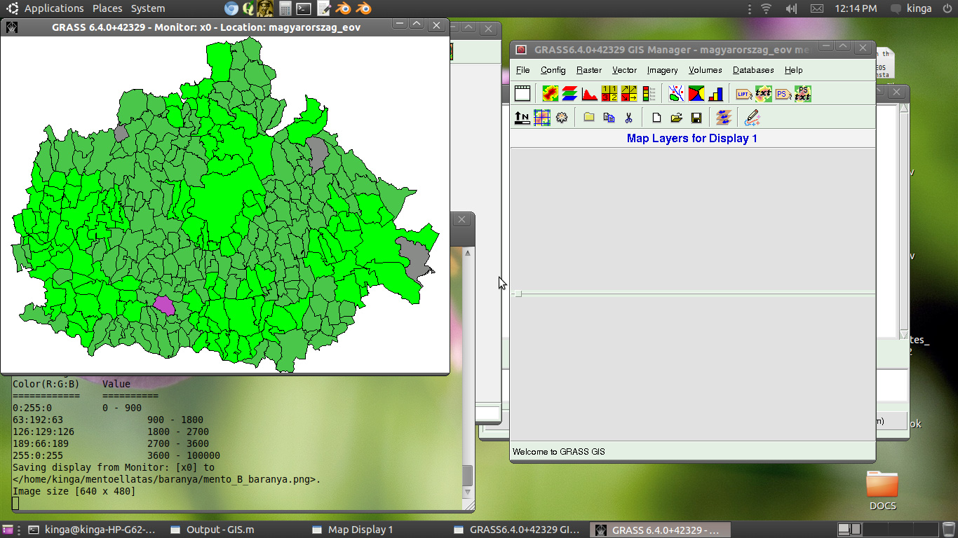 A hazai mentőellátás területi optimalizációjának geoinformatikai megközelítése A modell bemutatása 2. ábra: A modell futás közben.