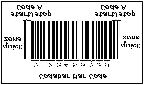 15.9 Vonalkódtechnika / Vonalkódtípusok / Codabar Másnévén USD-4, NW-7, és 2 of 7 Code. Codabar a számokat (0-9), hat jelt (-:.$/+), és a start/stop karaktereket (A, B, C, D, E, *, N, vagy T) kódol.