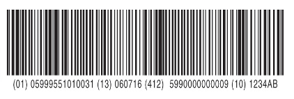 9 1 2 3 4 5 6 7 8 9 1 GS1-128 jelkép (volt EAN-128) GS1 DataBar