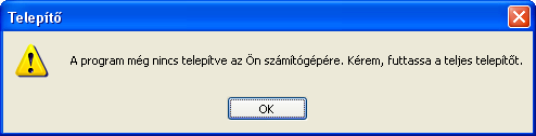 Ilyen esetben nincs választási lehetőségünk, hogy helyi vagy hálózatos módban telepítjük a programot, érvényes termékszám megléte esetén nem kér termékszámot sem a telepítő, valamint az MSDE 2000 sem