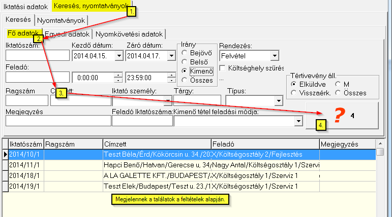 )/Lekérdezés exportálása fájl-ba opcióra (6.). Válassza ki, hogy hova kívánja menteni a fájlt (7.