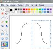 Jelöljük ki, majd másoljuk a görbe vonalunkat Tegyük az eredeti mellé,