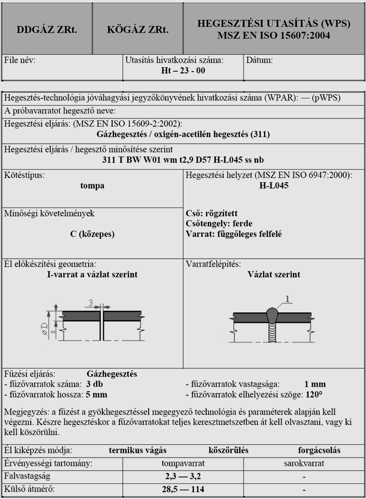 148. ábra WPS lap minta acél