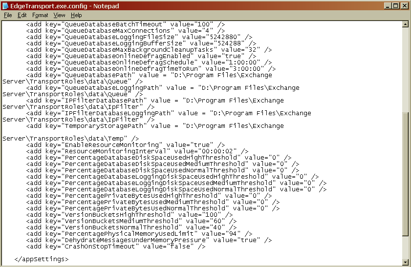 EDGE Transport, HUB Transport szerverek Tehát. A c:\program files\microsoft\exchange server\bin könyvtárban - feltéve, hogy ide telepítetted - létezik két programfájl: EdgeTransport.