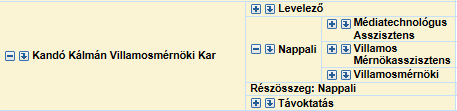 30. ábra A + ikonnal (ábrán piros nyíllal jelölve) kibonthatók az egyes szülő attribútumokhoz kapcsolódó további adatok.