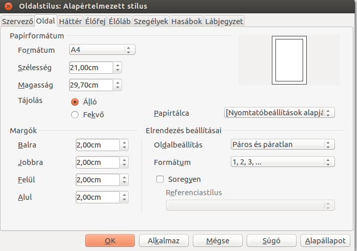 11. nov. 4. hét Lap elrendezése, tájolás, margók. Oldalak formázása, tájolás és margók. Oldalak formázása, tájolás és margók. Tudja megformázni az oldalt saját igényeinek megfelelően.