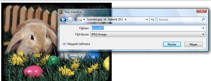 ki a Kép mentése más néven menüpontot és kattints rá bal egérgombbal!