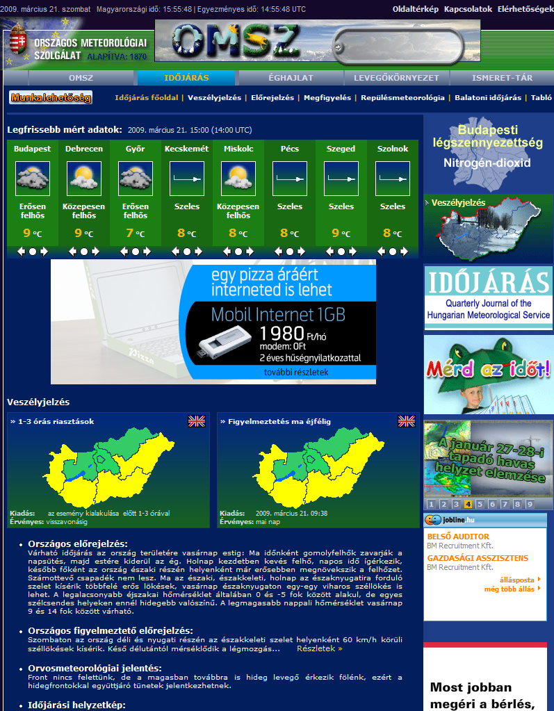 26. ápr. 2. hét Számonkérés Időjárás-jelentés Honnan szerezhetünk információkat? www.met.