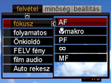 3. A [8] és [2] gombok segítségével válassza a kívánt menü pontot, majd nyomja meg a [6] gombot. 4. A [8] és [2] gombok segítségével változtassa meg a beállított értéket. 5.