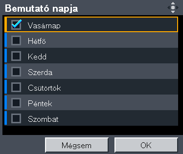 3. Képek kivetítése USB memóriaeszközről vagy digitális fényképezőgépről 2. Válassza az [Alapértelmezett beállítások2]-t, majd nyomja meg az [ ] gombot. HU DHY101 3.