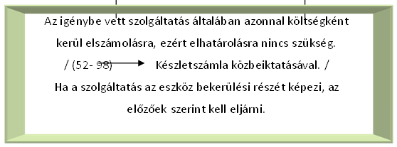 Támogatások Halasztott bevételként kezelendő rendkívüli tételek Térítés nélküli átvétel A térítés nélkül átvett eszközök és a térítés nélkül kapott (igénybe vett) szolgáltatások piaci, jogszabály