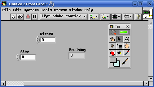 Tekintsük át a legfontosabb eszközöket: I.13. ábra: Tools palette : automatikus kurzorkiválasztás (bekapcsolva az I.13. ábrán látható).