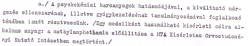 4. lépés, 1960-as évek: kábítószer-fegyverek WSz 4.