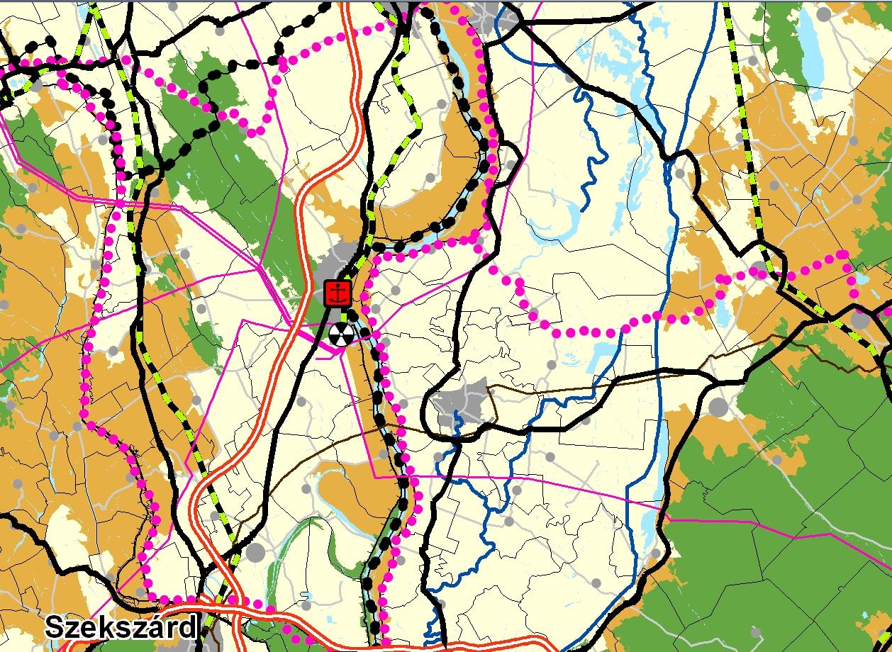 HELYZETFELTÁRÓ- HELYZETELEMZŐ - HELYZETÉRTÉKELŐ MUNKARÉSZEK 20 7. térkép: Országos Területrendezési Terv (OTRT), 2014 Forrás: Országos Területrendezési Terv (2014), njt.