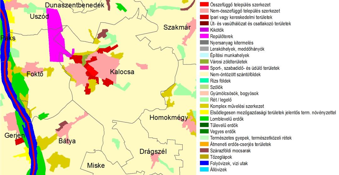 HELYZETFELTÁRÓ- HELYZETELEMZŐ - HELYZETÉRTÉKELŐ MUNKARÉSZEK 24 Kalocsa Foktő A villamosenergia-átviteli és elosztó hálózat távvezeték Bács-Kiskun megyét érintő elemei, az átvitelt befolyásoló 120