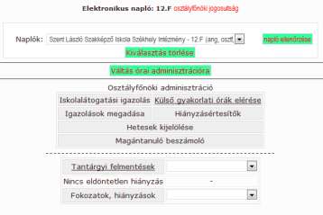 A Diák hozzáadása gombra kattintva az osztályban/csoportban nem tanuló diákot is fel tudunk venni a csoportba, akinek az osztálynaplójában megjelenik, hogy az adott