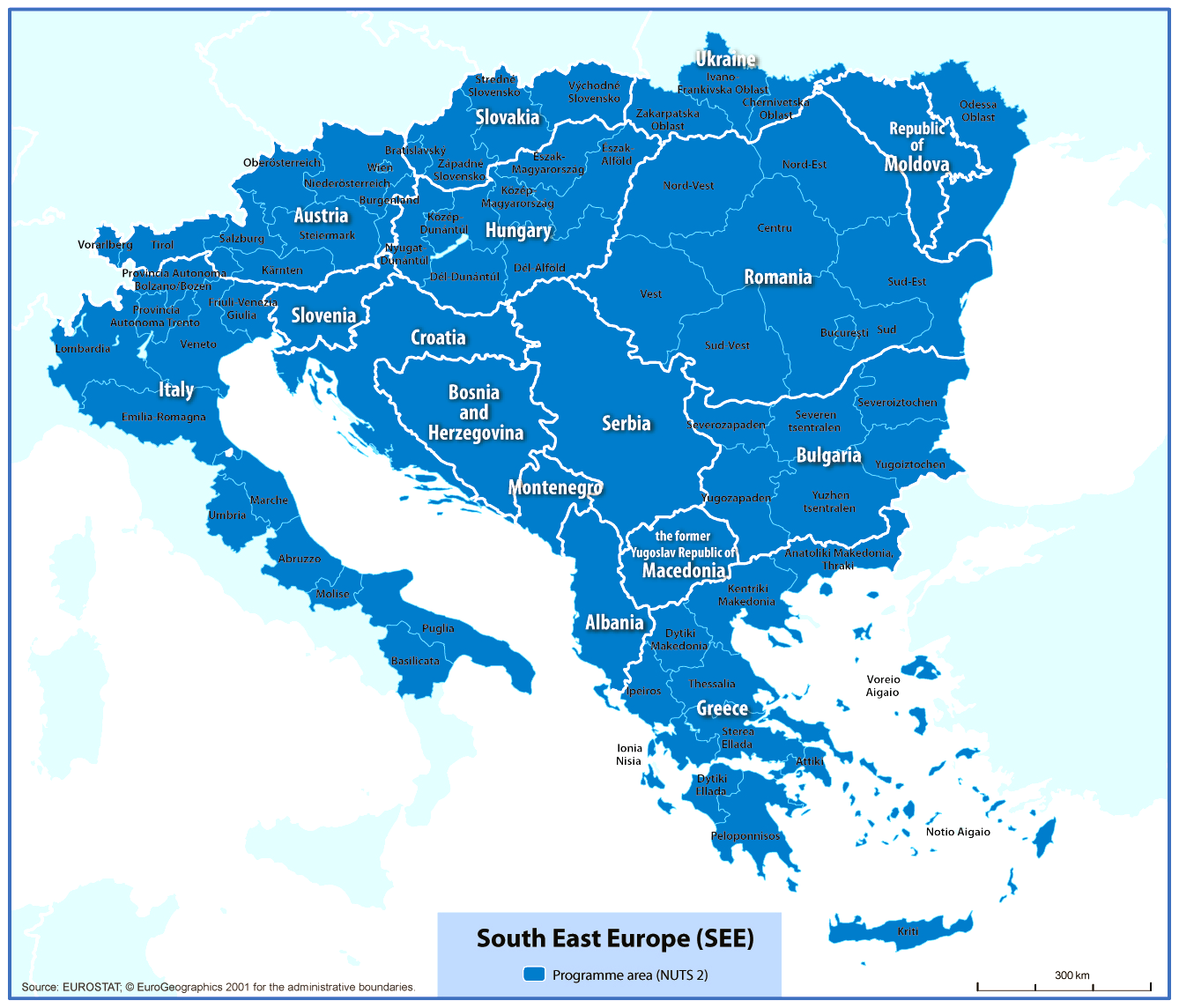 1.2.2. Dél-kelet Európai Transznacionális Együttműködési program Programtér: EU tagállamok: Ausztria, Bulgária, Görögország, Magyarország, Szlovákia, Szlovénia, Románia, Olaszország (nem teljes