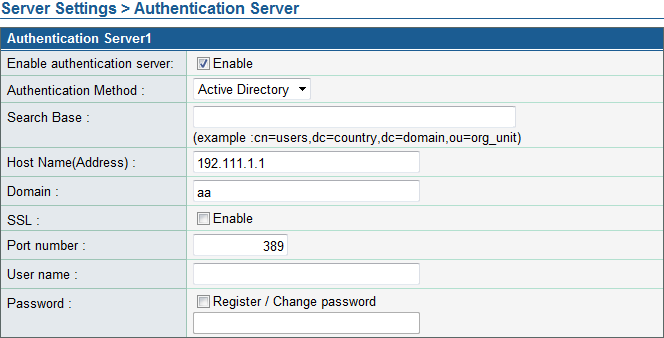 6. fejezet Web menü (rendszergazda mód) FAX Settings (FAX beállítások) Ha használja az internetes fax szolgáltatást, konfigurálja a következő beállításait.