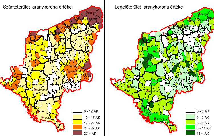 (Pogányvölgyi Kistérség Önkormányzati Társulás, 2004; 44,47-48.; Marcali és környéke Területfejlesztési társulás, 2004, 20-21.; KSH; www.hubertus.hu) 7.