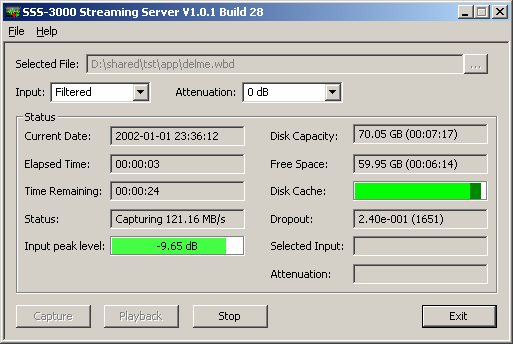 Analog or digital input and output Up to 8TB storage capacity