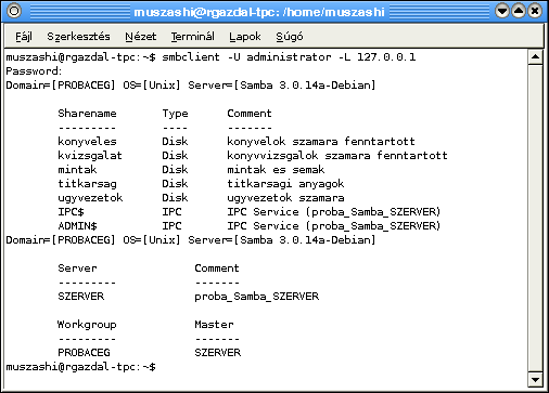 Fájlésnyomtatószerverheterogén Továbbisambaötletek preexec=?,postexec=?,rootpreexec=?,rootpostexec=? smb.