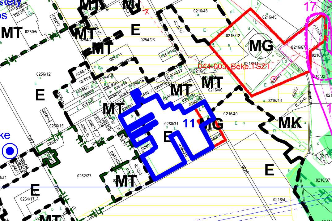 11. Fehér Vilmos a Felsőmonostor 0260/31 hrsz.-ú erdőből 1 hektárt Major gazdasági övezetbe kér átsorolni.