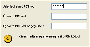 Felhasználói útmutató BIT4ID BALE chipkártya A PIN feloldás kézi indításához kattintson az e-szignó kártyakezelı program [PIN mőveletek] paneljén az <Aláíró PIN megváltoztatása> gombra.