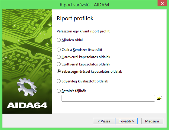 Riport 4 RIPORT Az AIDA64 nemcsak képes részletesen feltérképezni a számítógép hardver- és szoftverösszetevőit, valamint felmérni a hardvereszközök teljesítményét, de mindezekről jelentéseket is tud