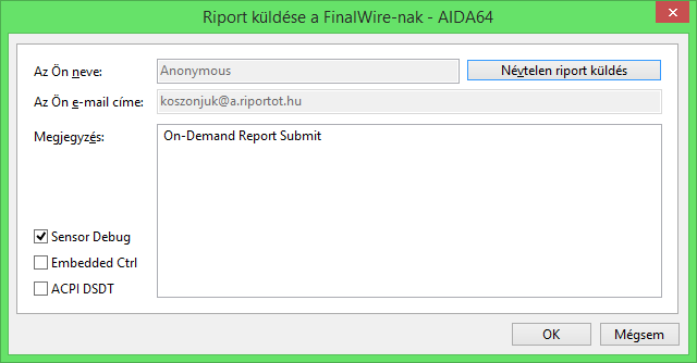 Riport GYORS RIPORT Lehetőségünk nyílik azonnali riportok készítésére is. A gyors riport az oldalmenün kijelölt kategóriából készít összegzést TXT-, HTML-, MHTML-fájlba.