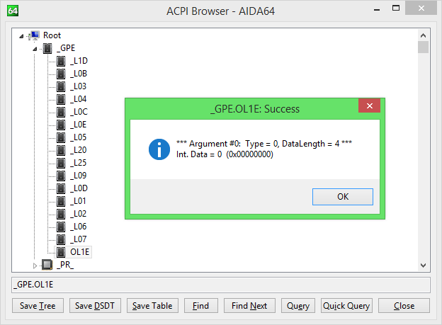 Eszközök ACPI BROWSER Az Advanced Configuration and Power Interface segítségével a hardvereszközök áramellátását és szabványos konfigurálását ellenőrizhetjük.