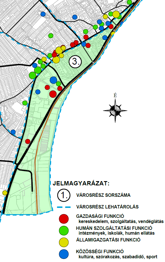 188 Az iskolai végzettségi és a szociális mutatók a települési átlagnál mértékben kedvezőbbek (pl.