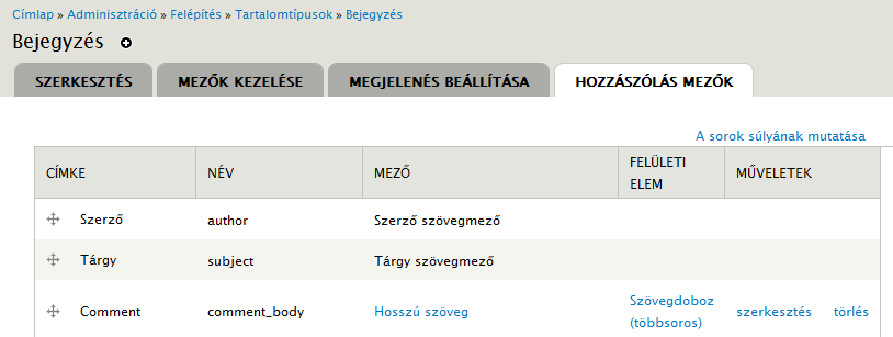 10.1. Blog jellegű oldal kialakítása 229. oldal Így a bejegyzések a címlapon, teljes terjedelmükben fognak megjelenni, mint ahogy a blog oldalaknál ez megszokott. 10.2. A Comment modul A blog és közösségi oldalaknál nagy jelentőséggel bír a látogatók interakciójának lehetősége.