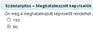 Meghatalmazott képviselő hozzáadása létező számlatulajdonoshoz Ez a téma egy lépése a számlaigénylési eljárásnak.