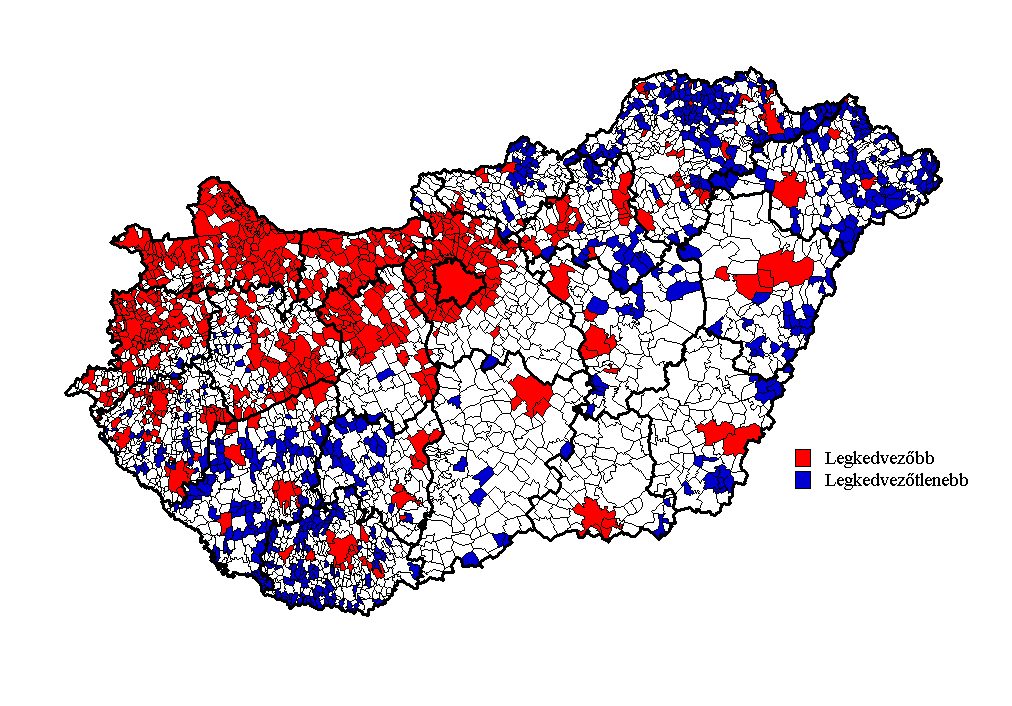 Települési Deprivációs Index 1990-2001-2011 Az angol deprivációs index adaptálásával (=többdimenziós területi szegénységi index) A