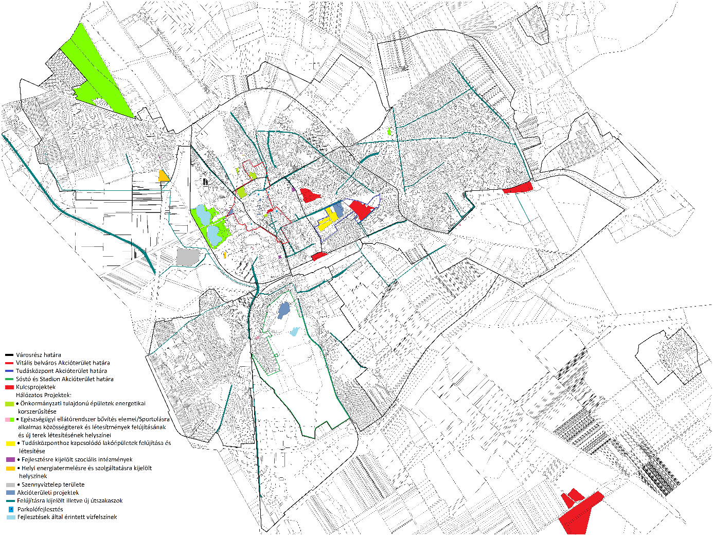 Akcióterületi projektek (térben koncentrált és egymással összehangolt projektek) A 314/2012. (XI. 8.) Korm.