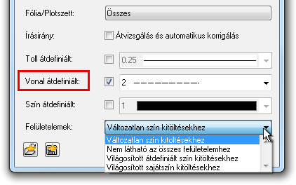 Ezeket a meghatározásokat végrehajthatja egy vagy több tervelemen vagy a Tervelemek listázása funkcióban vagy az egyes