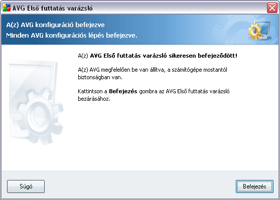 6.5. Az AVG védelem frissítése Az AVG védelem frissítése panel automatikusan megkeresi és letölti az AVG vírusirtó legújabb frissítéseit.