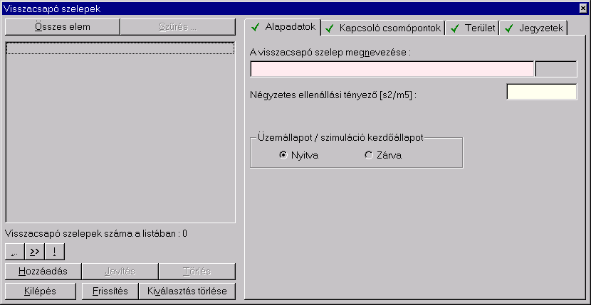 4.5.15. Visszacsapó szelepek (2.2.6.