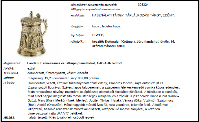 A 2012 márciusában budapesti magántulajdonból ellopott Csontváry Kosztka Tivadar (Kisszeben, 1853 - Budapest, 1919): A szerelmesek találkozása (Ámor, Randevú, 1902 körül) [műtárgy-nyilvántartási