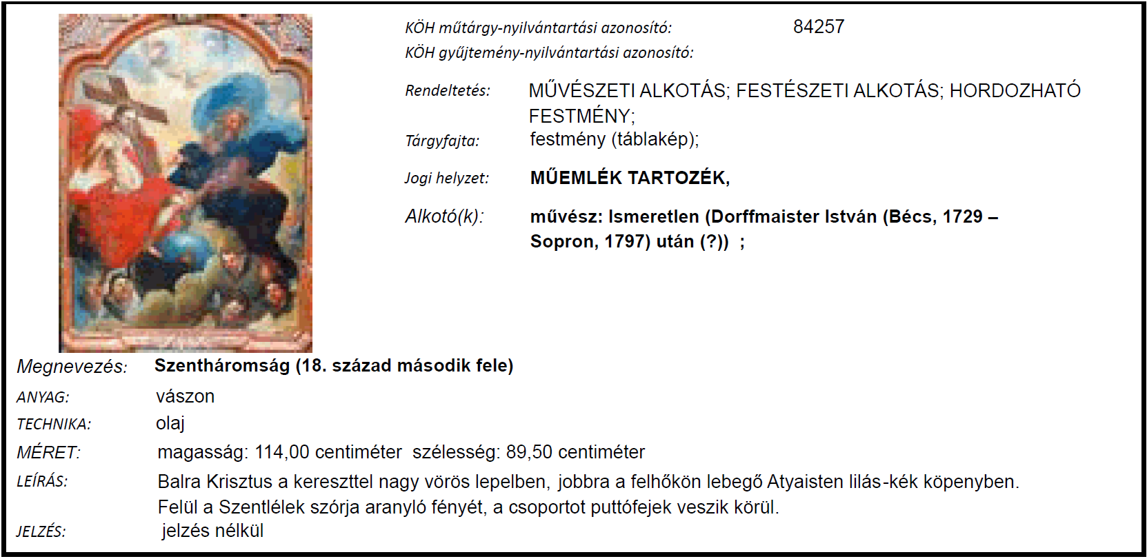 A 2009 szeptemberében budapesti magántulajdonból ellopott Vizsolyi Biblia (Vizsoly, 1590) [KÖH műtárgy-nyilvántartási azonosító: 235175] című könyvet a lopást követően a rendőrségi adatok alapján