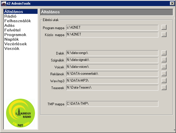 42NET StationCheck A 42NET StationCheck a műsorok archiválását teszi lehetővé tömörített hanganyag formátumban.