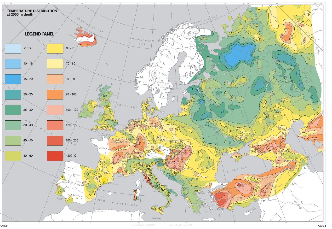 4. ábra: Hőmérséklet 2000 m mélyen 3 A Pannon-medence nyugati részében, négy országot érintve, a geotermikus energia fenntartható hasznosítási alapjait, lehetőségeit tárták fel a 2010-ben indult