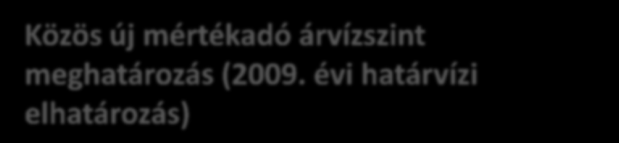 Közös új mértékadó árvízszint meghatározás (2009.